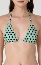 Broadway Top in Mint Dot Print MARYSIA