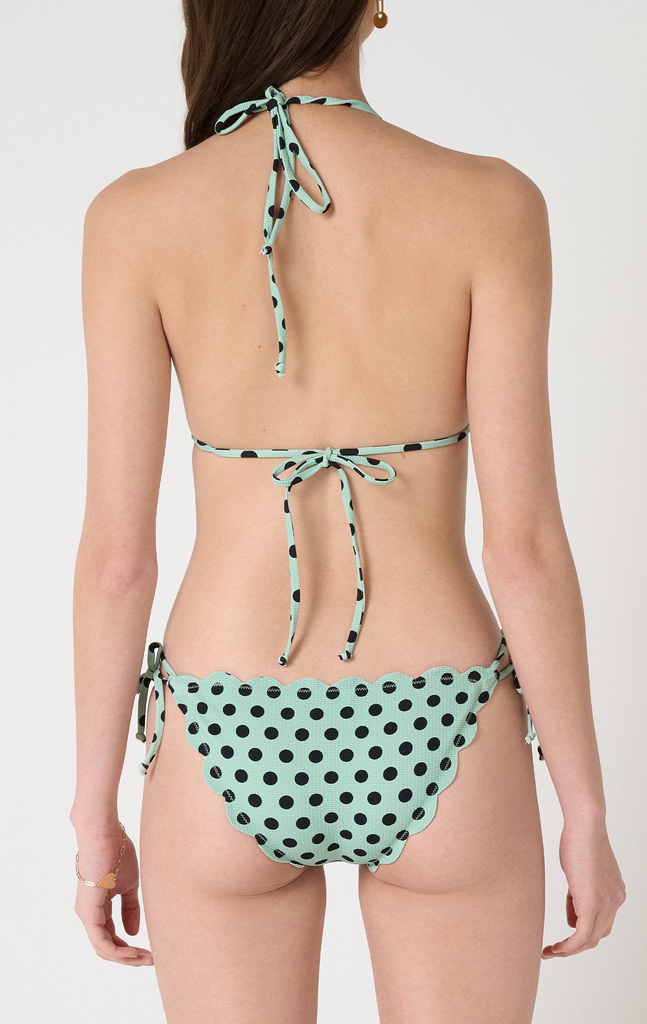 Broadway Top in Mint Dot Print MARYSIA