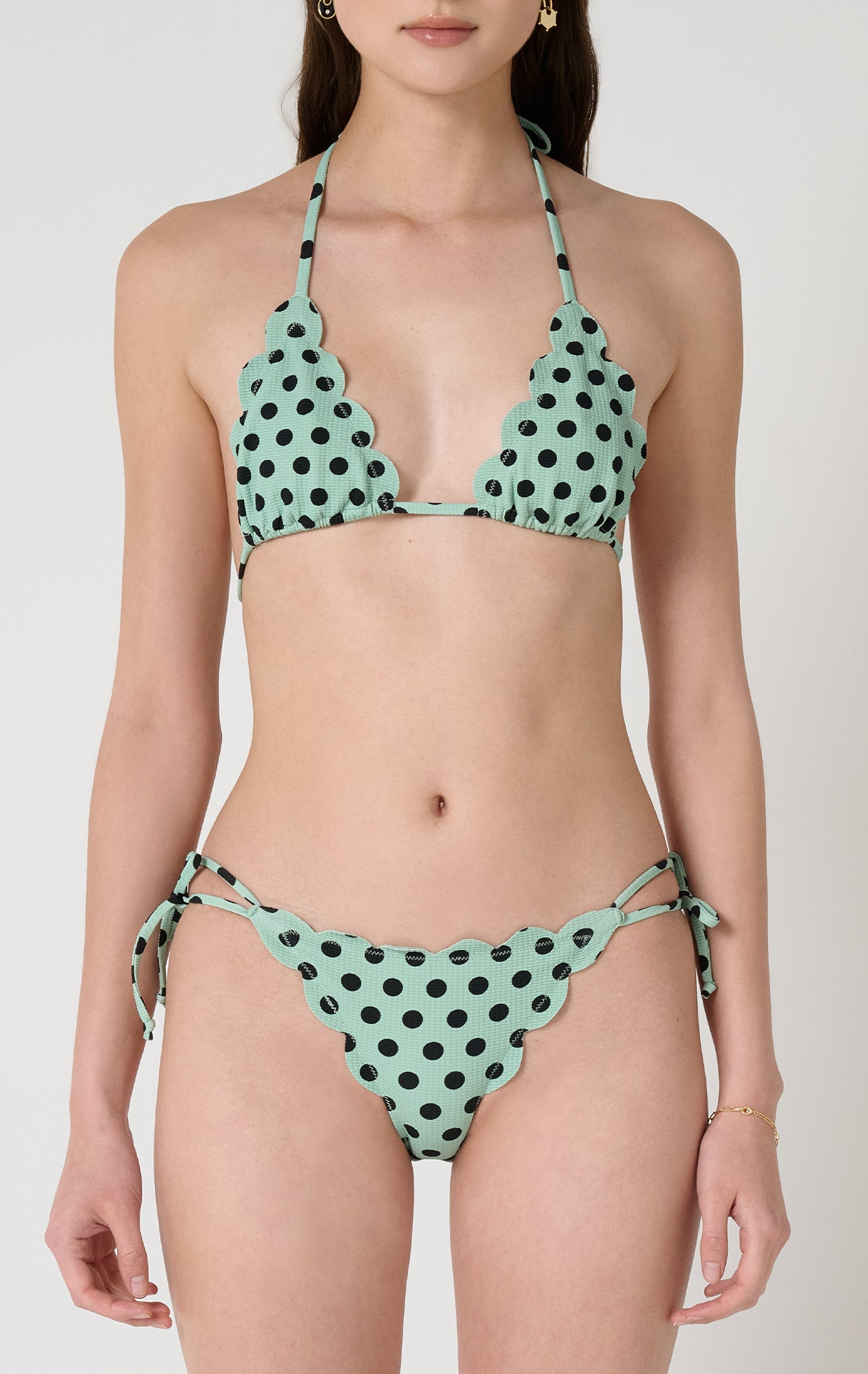 Broadway Top in Mint Dot Print MARYSIA