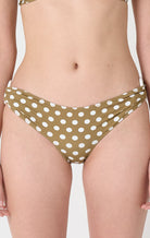 Coronada Bottom in Bronze Small Dot Print MARYSIA