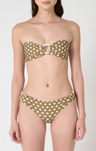 Coronada Bottom in Bronze Small Dot Print MARYSIA