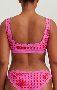 Marysia Womens Palm Springs Tie High Waisted Bikini Bottoms in