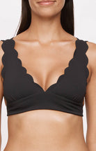 Wide Santa Clara Top in Black MARYSIA