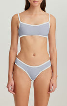 Ligne Top in Seagull MARYSIA