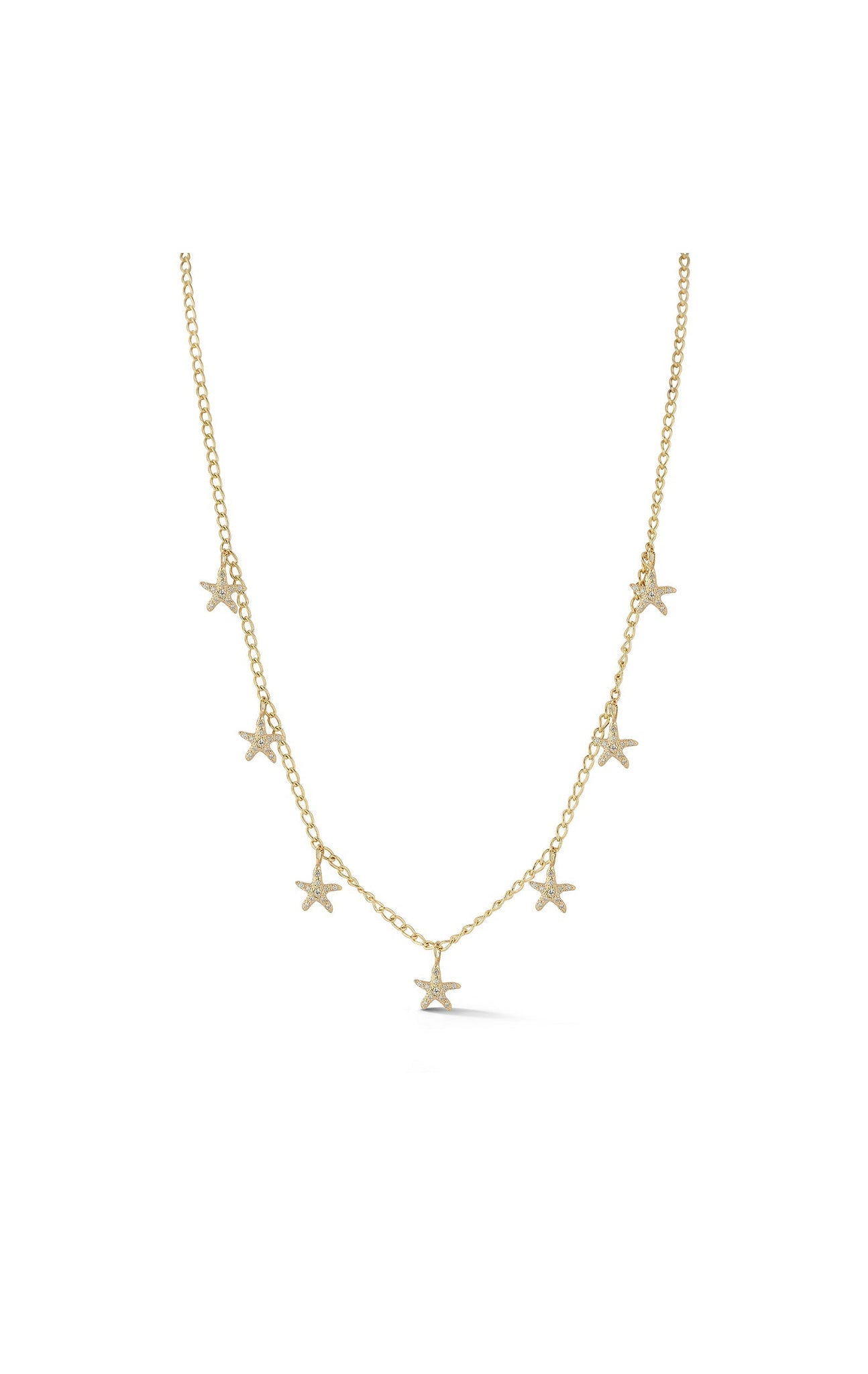 Starfish Fringe Necklace