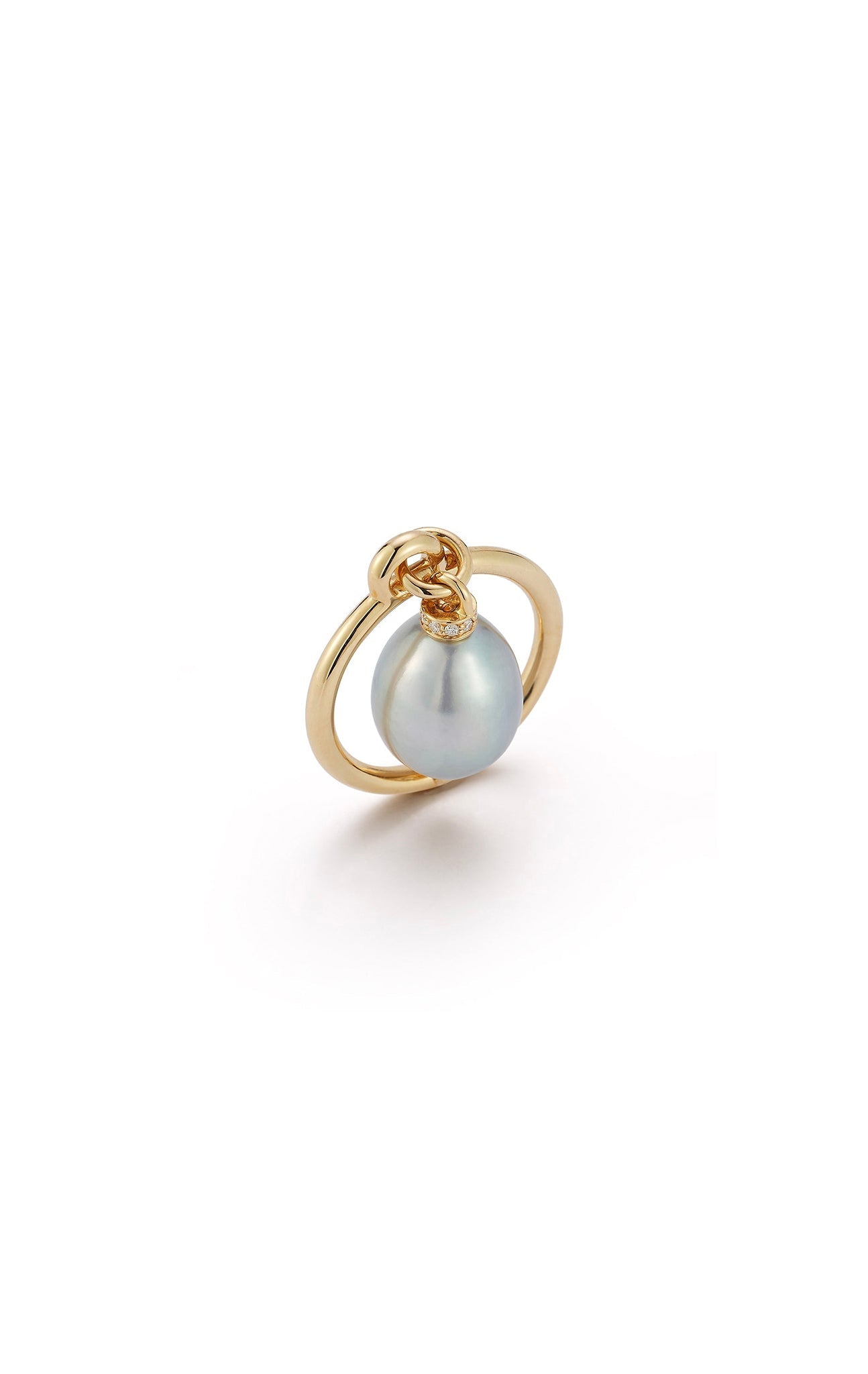 Grey Pearl Swing Ring