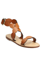 MARYSIA X AMANU Virunga Scallop Sandal in Cognac