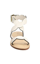 MARYSIA X AMANU Virunga Scallop Sandal in white