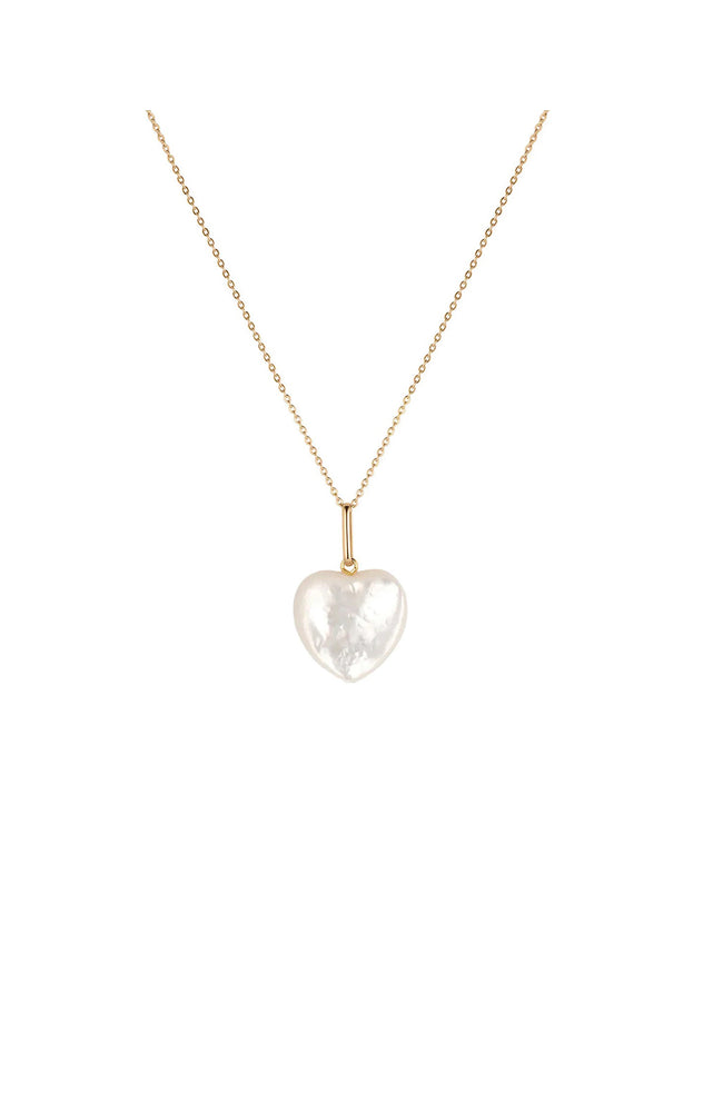 Gemma Mother Of Pearl Heart Necklace