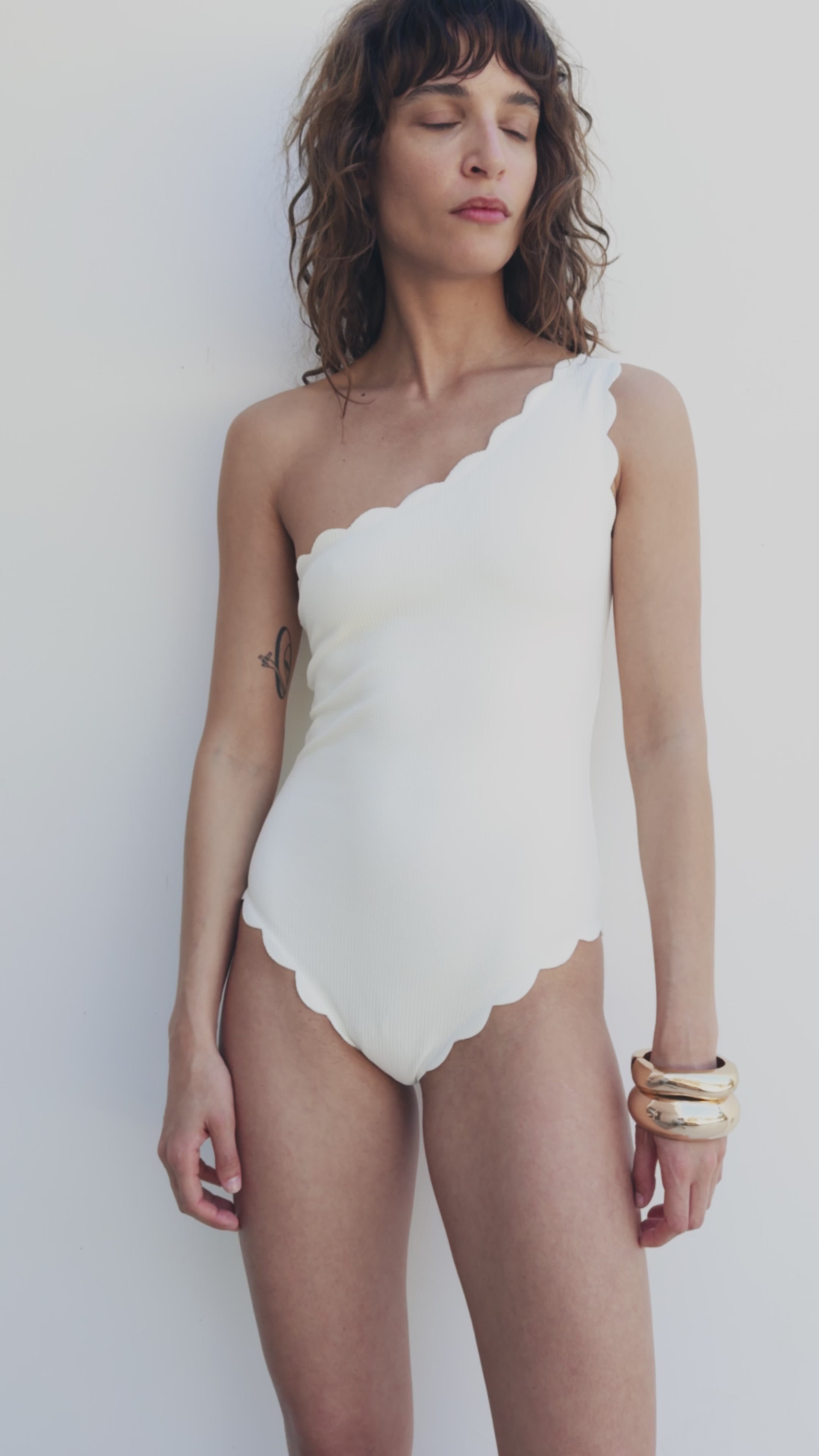 Marysia Women's Santa Barbara Maillot in Coconut | Stretch Classic