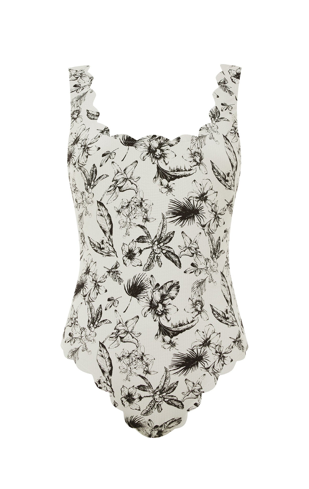 Palm Springs Maillot in Oat Floral