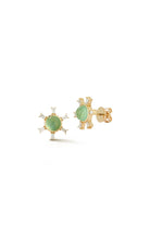 Starburst Studs - Chrysoprase