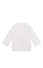 Bumby Scalloped Terry Tunic in Coconut MARYSIA