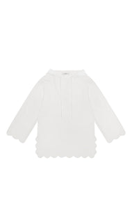 Bumby Scalloped Terry Tunic in Coconut MARYSIA
