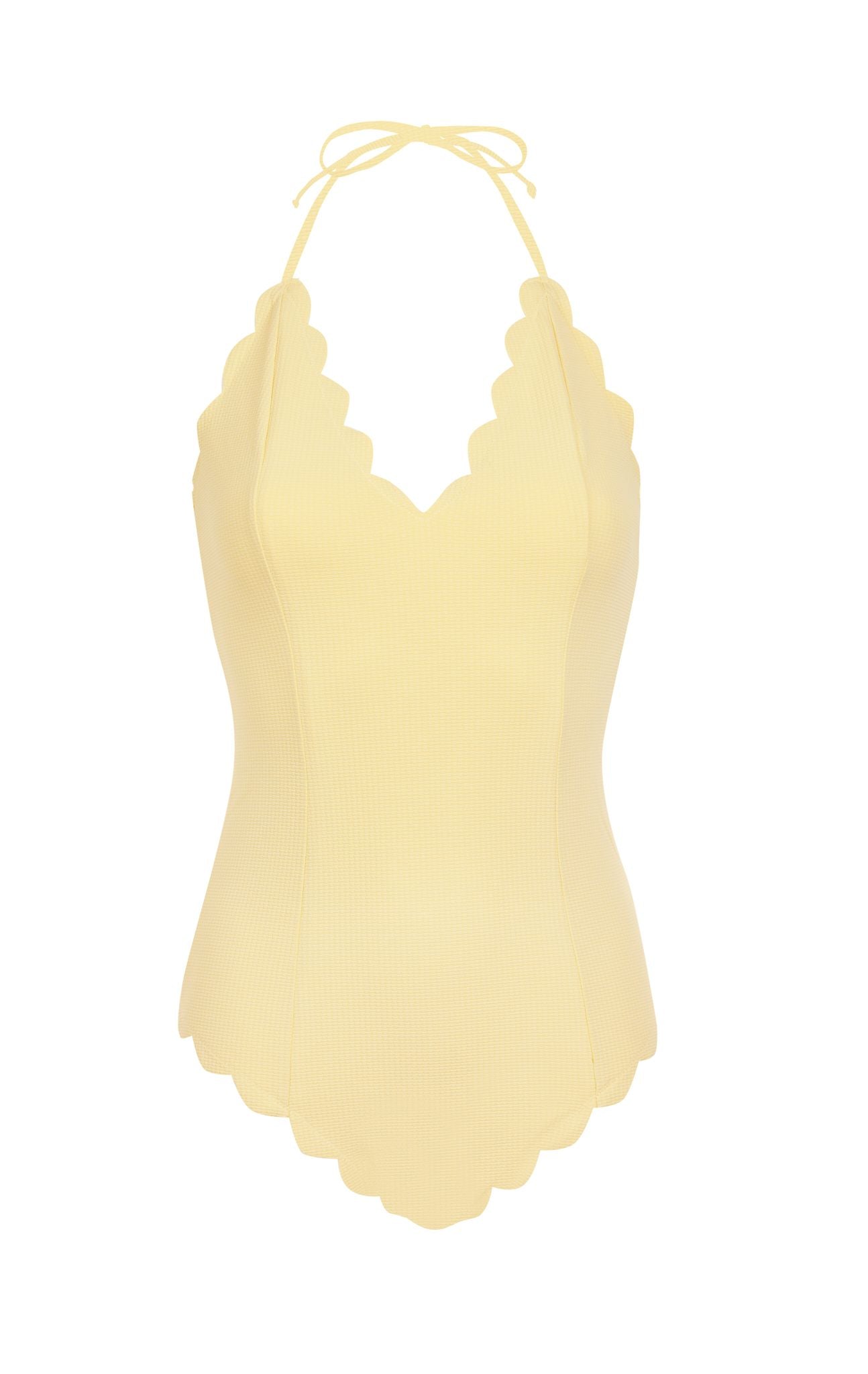 MARYSIA Long Torso Broadway Maillot in Limoncello/Coconut