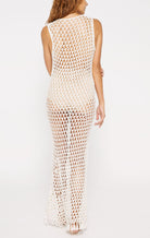 MARYSIA Crochet Sleeveless Dress in Natural