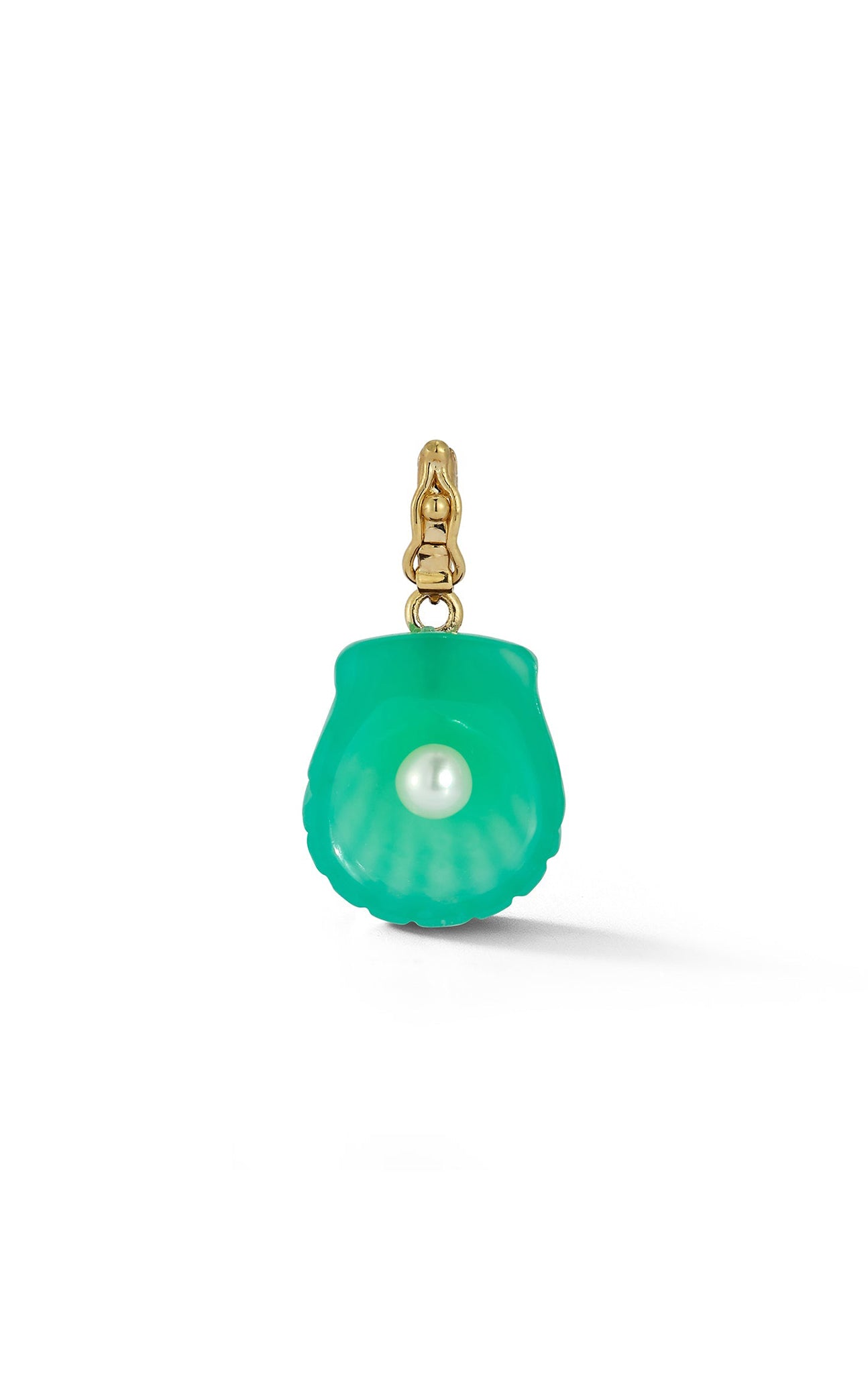 RENNA JEWELS Dream Shell Pendant - Chyrsoprase