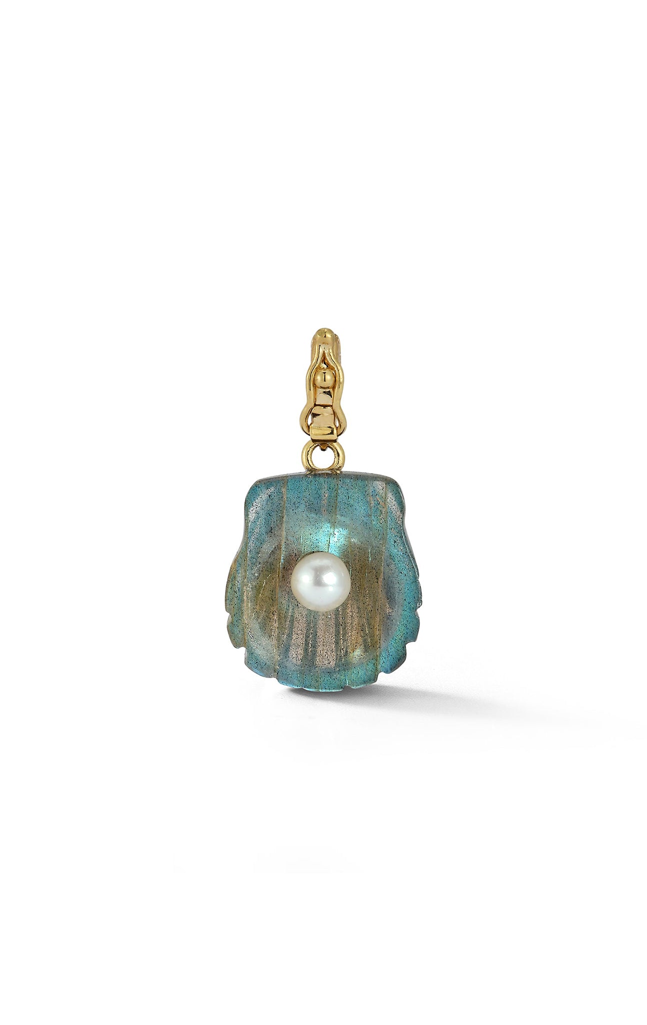 RENNA JEWELS Dream Shell Pendant - Labradorite