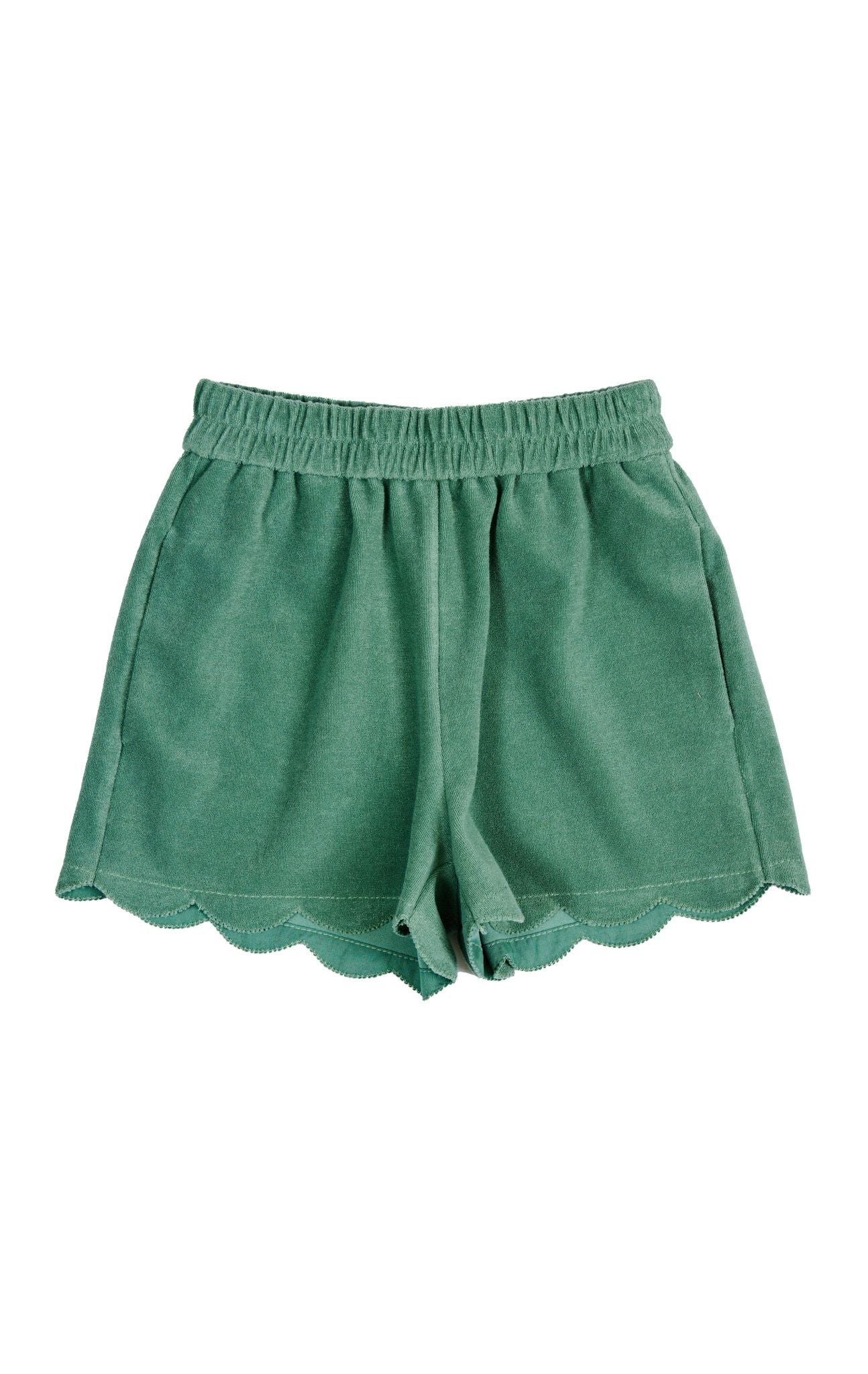MARYSIA Bumby Terry Shorts in Green