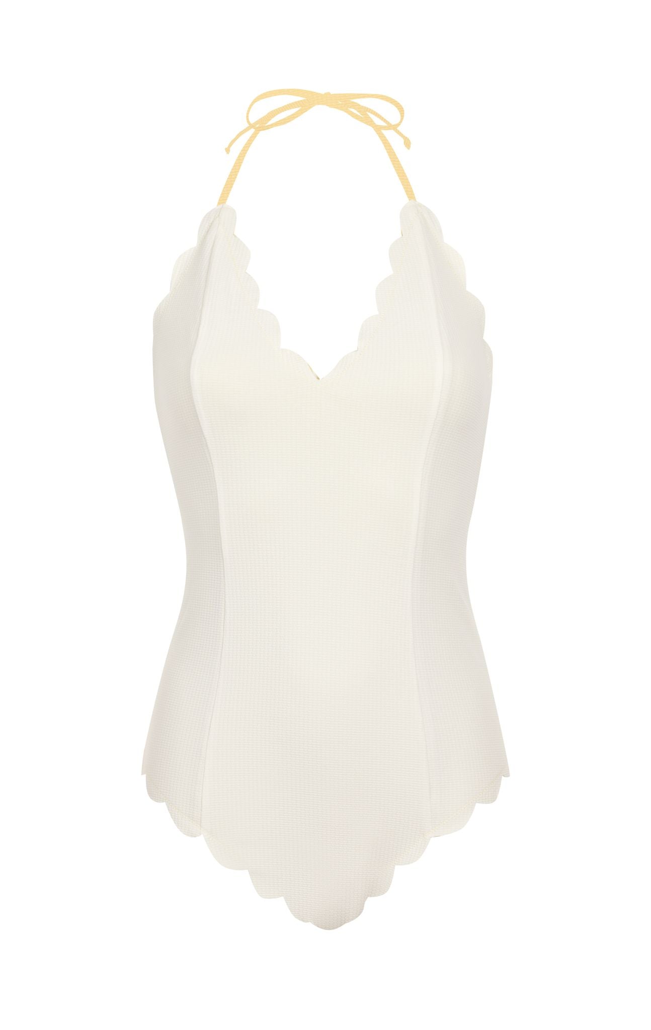 MARYSIA Long Torso Broadway Maillot in Limoncello/Coconut