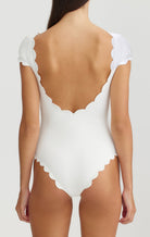 MARYSIA Scalloped Mexico Maillot in Coconut