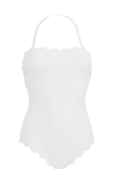 Marysia Women's Santa Monica Maillot in Coconut | Stretch