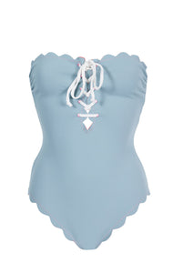 MARYSIA Chesapeake Tie Maillot in Pink Sands/ Bay