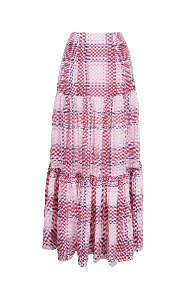 MARYSIA Palm Desert Skirt in Plaid