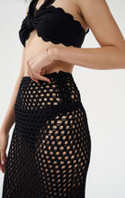 MARYSIA Crochet Long Skirt in Black