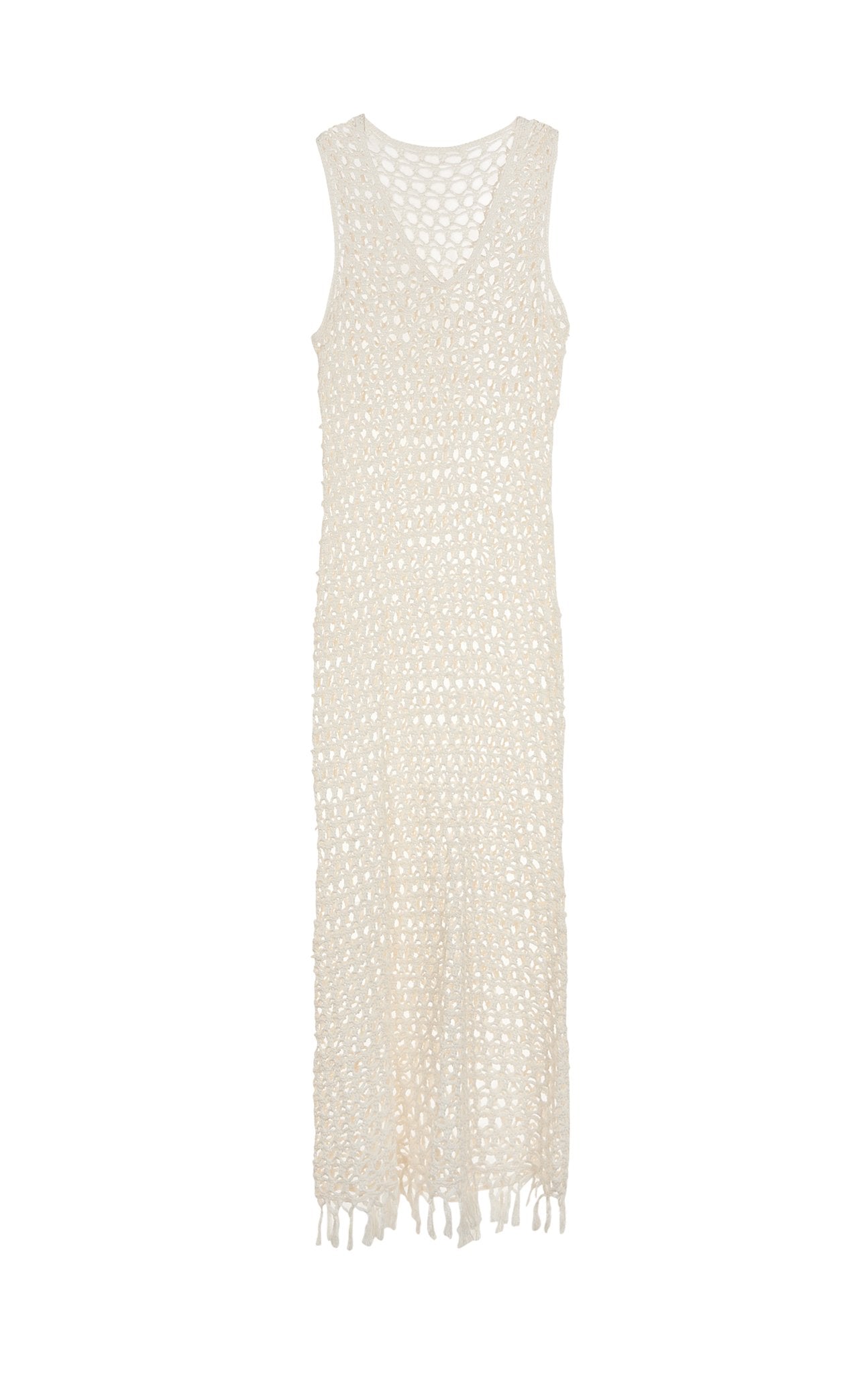 MARYSIA Crochet Sleeveless Dress in Natural