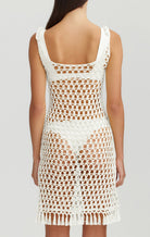 MARYSIA Crochet Mini Dress in Natural