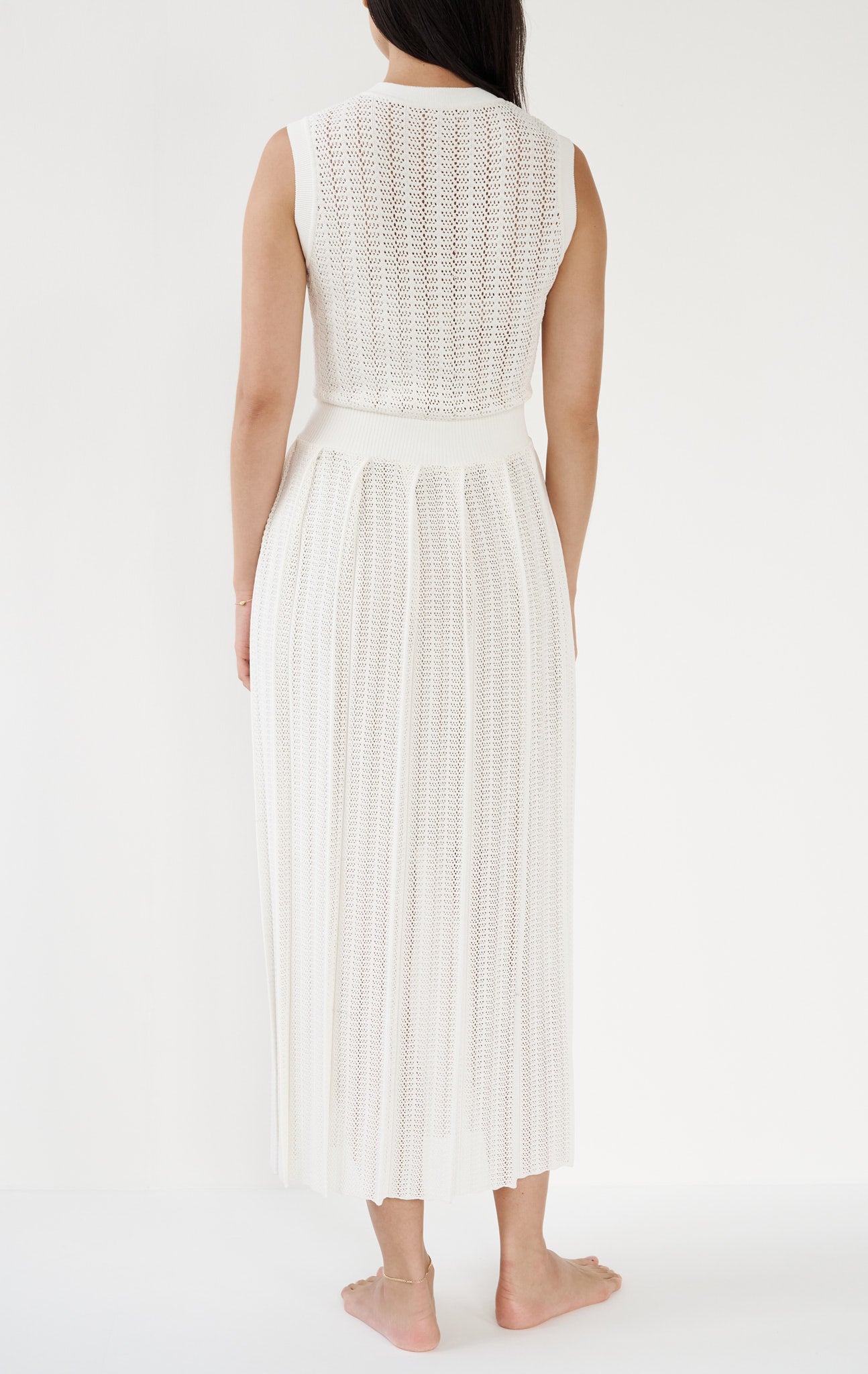 MARYSIA Blakes Sleeves Dress in Coconut