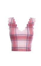 MARYSIA Venus Top in Plaid