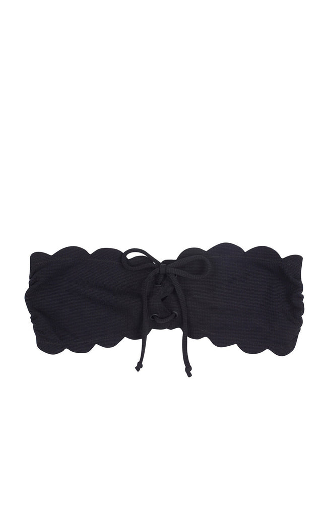 Marysia Women's Antibes Tie Bikini Top in Black | Italian Stretch Front ...