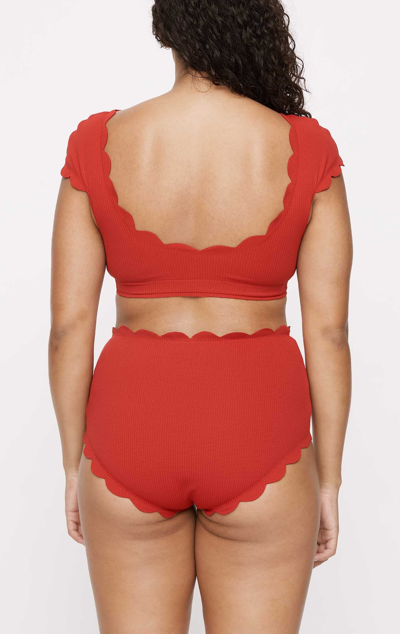 Marysia Womens Santa Monica Bikini Bottom in Scooter Beet