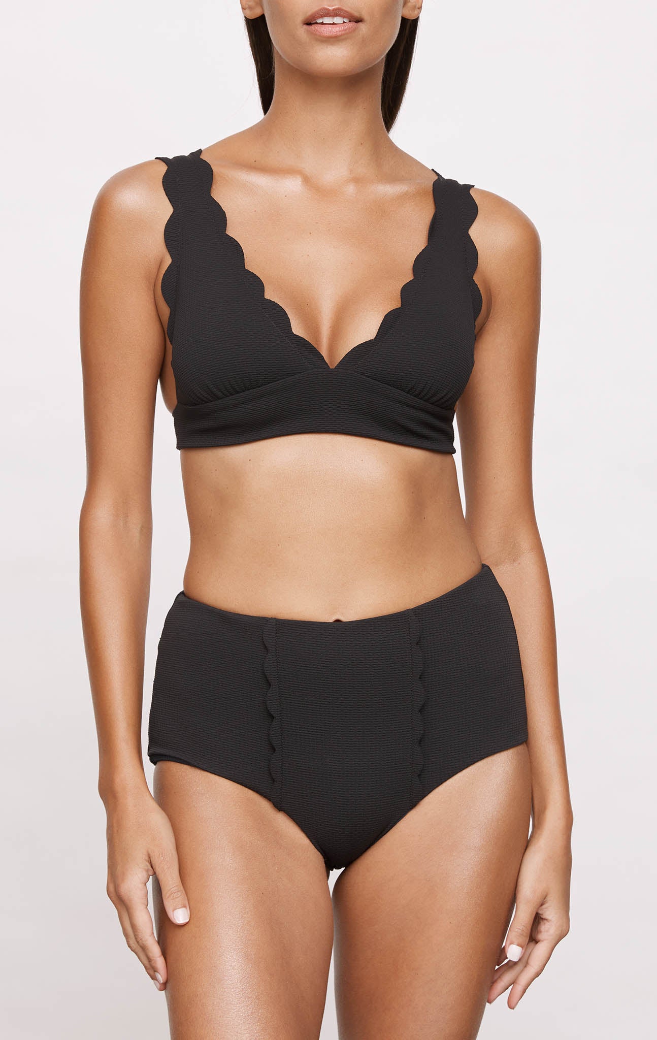 MARYSIA Wide Santa Clara Top in Black