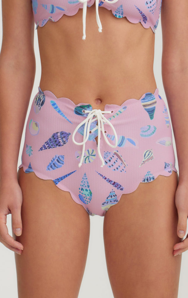 MARYSIA Riviera Bottom in Dawn Shell Print/Purple