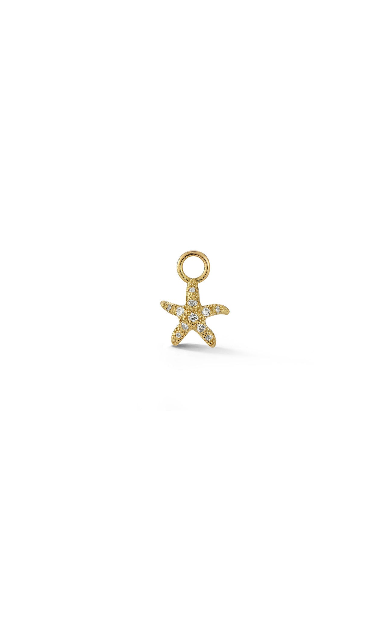 RENNA JEWELS 18K Gold Starfish Huggie Charm
