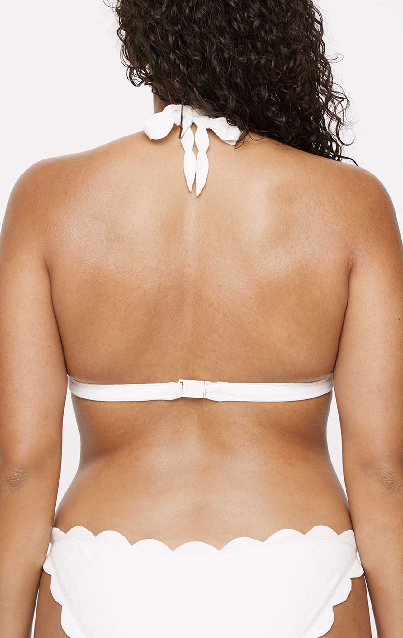 【即日発送❣️】Coco pleats swimwear andmary Marysia Women's Spring Bikini Top in Coconut | Italian
