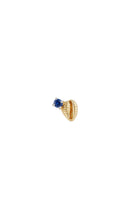 Bitsy Bean Stud With Sapphire - Open