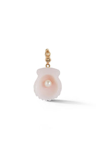 RENNA JEWELS Dream Shell Pendant - Pink Opal